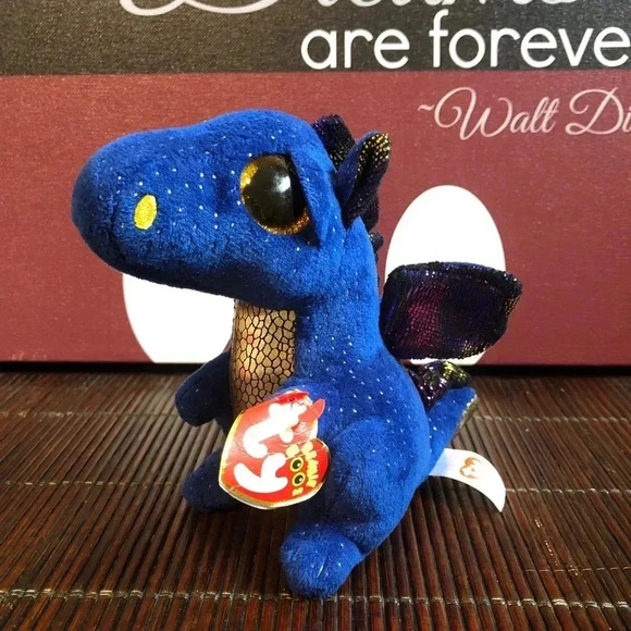 Ty Beanie Dragon  Saffire - Picture 3 of 7